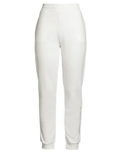 Armani Exchange Woman Pants White Size M Cotton, Polyester