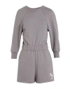Armani Exchange Woman Playsuit Grey Size L Cotton, Polyester