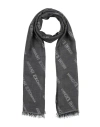 Armani Exchange Woman Scarf Black Size - Polyester, Modal, Viscose, Acetate In Black