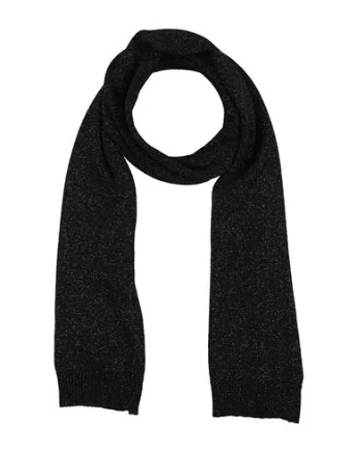 Armani Exchange Woman Scarf Black Size - Polyamide, Wool, Viscose, Metallic Fiber, Cashmere