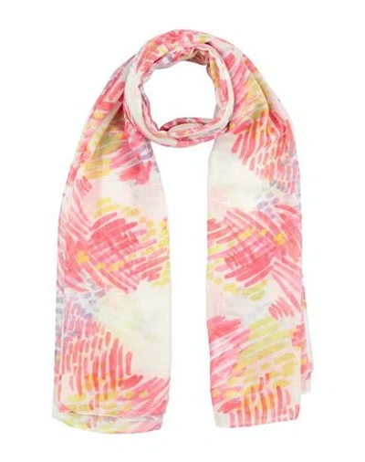 Armani Exchange Woman Scarf Coral Size - Polyester In Pink