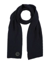 Armani Exchange Woman Scarf Midnight Blue Size - Virgin Wool, Wool, Polyamide In Blue