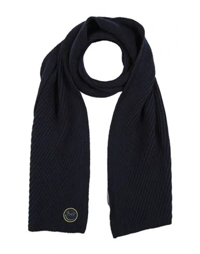 Armani Exchange Woman Scarf Midnight Blue Size - Virgin Wool, Wool, Polyamide
