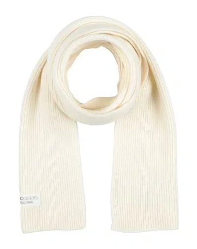Armani Exchange Woman Scarf White Size - Wool, Polyamide In Neutral
