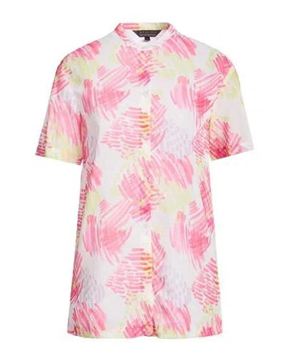 Armani Exchange Woman Shirt Fuchsia Size M Polyester In Pink