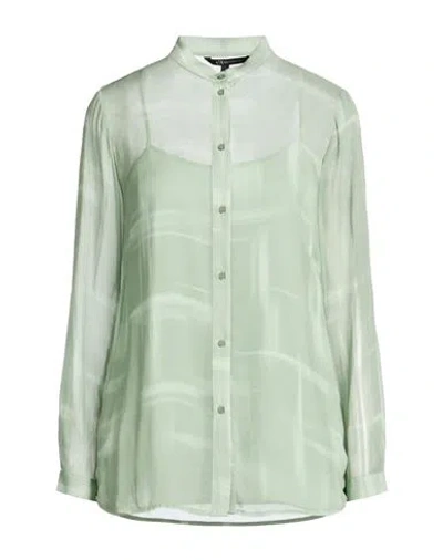 Armani Exchange Woman Shirt Light Green Size M Viscose