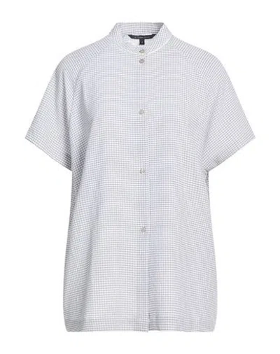 Armani Exchange Woman Shirt Light Grey Size M Polyester, Viscose In Gray