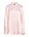 Armani Exchange Woman Shirt Light Pink Size L Viscose In Pink