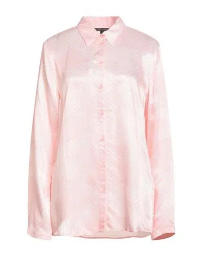Armani Exchange Woman Shirt Light Pink Size L Viscose