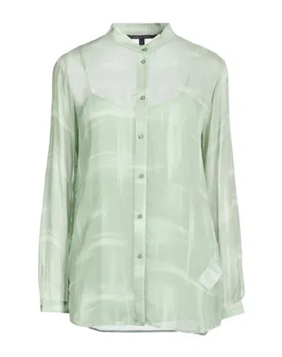 Armani Exchange Woman Shirt Sage Green Size M Viscose