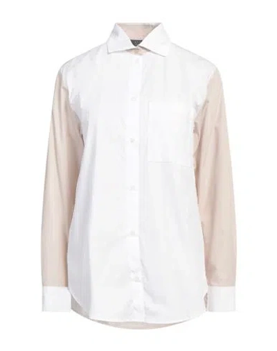 Armani Exchange Woman Shirt White Size L Cotton