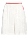 Armani Exchange Woman Shorts & Bermuda Shorts Ivory Size 4 Viscose, Elastane, Polyester In White