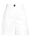 Armani Exchange Woman Shorts & Bermuda Shorts White Size 12 Cotton In White