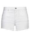 Armani Exchange Woman Shorts & Bermuda Shorts White Size 32 Cotton, Elastane