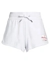 Armani Exchange Woman Shorts & Bermuda Shorts White Size L Cotton, Polyester, Elastomultiester, Elas In White