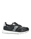 Armani Exchange Woman Sneakers Black Size 5.5 Polyester, Polyurethane In Black