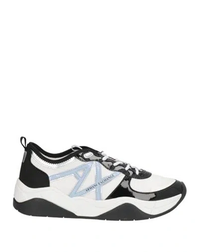 Armani Exchange Woman Sneakers Black Size 8 Polyester, Polyurethane
