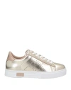 Armani Exchange Sneakers In Gold