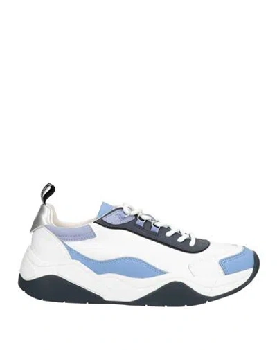 Armani Exchange Woman Sneakers Light Blue Size 7.5 Leather