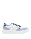 Armani Exchange Woman Sneakers Lilac Size 7.5 Cow Leather, Polyester In Purple