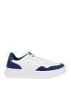 Armani Exchange Woman Sneakers Navy Size 7.5 Cow Leather, Polyester In Navy