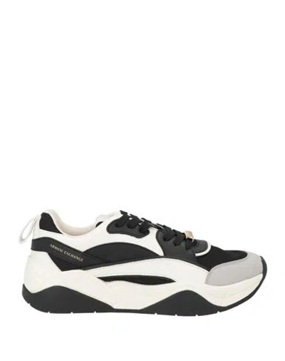 Armani Exchange Woman Sneakers Off White Size 8.5 Textile Fibers, Synthetic Material