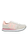 Armani Exchange Panelled-design Low-top Sneakers In Beige