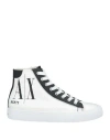 Armani Exchange Woman Sneakers White Size 6.5 Polyester, Polyurethane Coated, Thermoplastic Polyuret In White