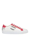 Armani Exchange Woman Sneakers White Size 6.5 Polyester, Polyurethane In White