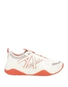 Armani Exchange Woman Sneakers White Size 7.5 Polyester, Polyurethane, Elastane In White