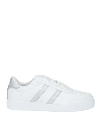 Armani Exchange Woman Sneakers White Size 8 Polyester In Black