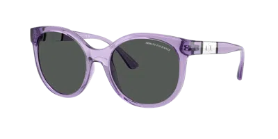 Armani Exchange Woman Sunglass Ax4120s In Purple