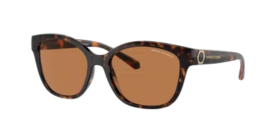 Armani Exchange Woman Sunglass Ax4127sf In Brown