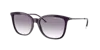 Armani Exchange Woman Sunglass Ax4151s In Clear Gradient Blue