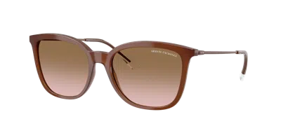 Armani Exchange Woman Sunglass Ax4151sf In Brown