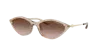 Armani Exchange Woman Sunglass Ax4152su In Gradient Brown