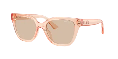 Armani Exchange Woman Sunglass Ax4164su In Brown