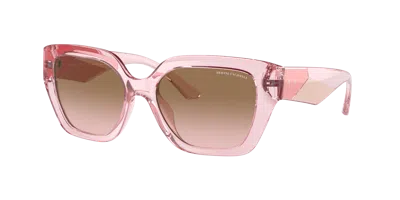 Armani Exchange Woman Sunglasses Ax4125su In Pink Gradient Grey