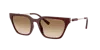 Armani Exchange Woman Sunglass Ax4158s In Gradient Brown