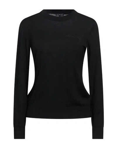 Armani Exchange Woman Sweater Black Size L Acrylic, Virgin Wool, Polyamide, Elastane