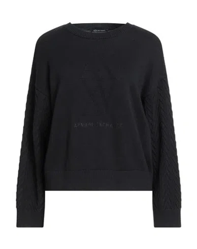 Armani Exchange Woman Sweater Black Size L Cotton