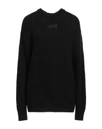 Armani Exchange Woman Sweater Black Size L Wool, Polyamide