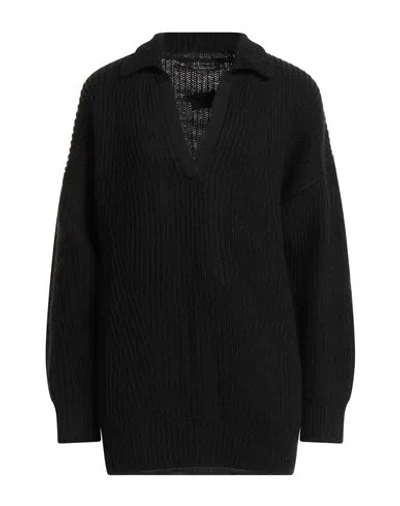Armani Exchange Woman Sweater Black Size M Wool, Polyamide