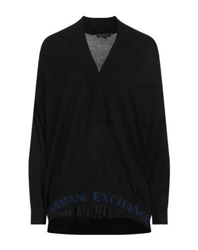 Armani Exchange Woman Sweater Black Size S Acrylic, Virgin Wool
