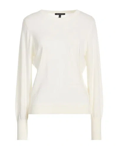 Armani Exchange Woman Sweater Cream Size Xs Virgin Wool, Wool, Elastane, Polyamide In White