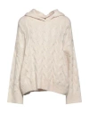 Armani Exchange Woman Sweater Ivory Size S Polyester, Acrylic, Wool, Polyamide, Elastane In White