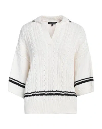 Armani Exchange Woman Sweater Off White Size L Cotton, Polyester