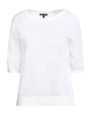 Armani Exchange Woman Sweater White Size L Acrylic, Lyocell, Linen
