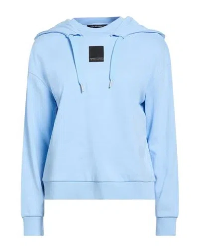 Armani Exchange Woman Sweatshirt Azure Size L Cotton In Blue