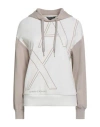 Armani Exchange Woman Sweatshirt Beige Size L Cotton, Polyester